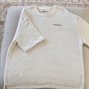 YoungLA Men's Textured Cream Sweater
